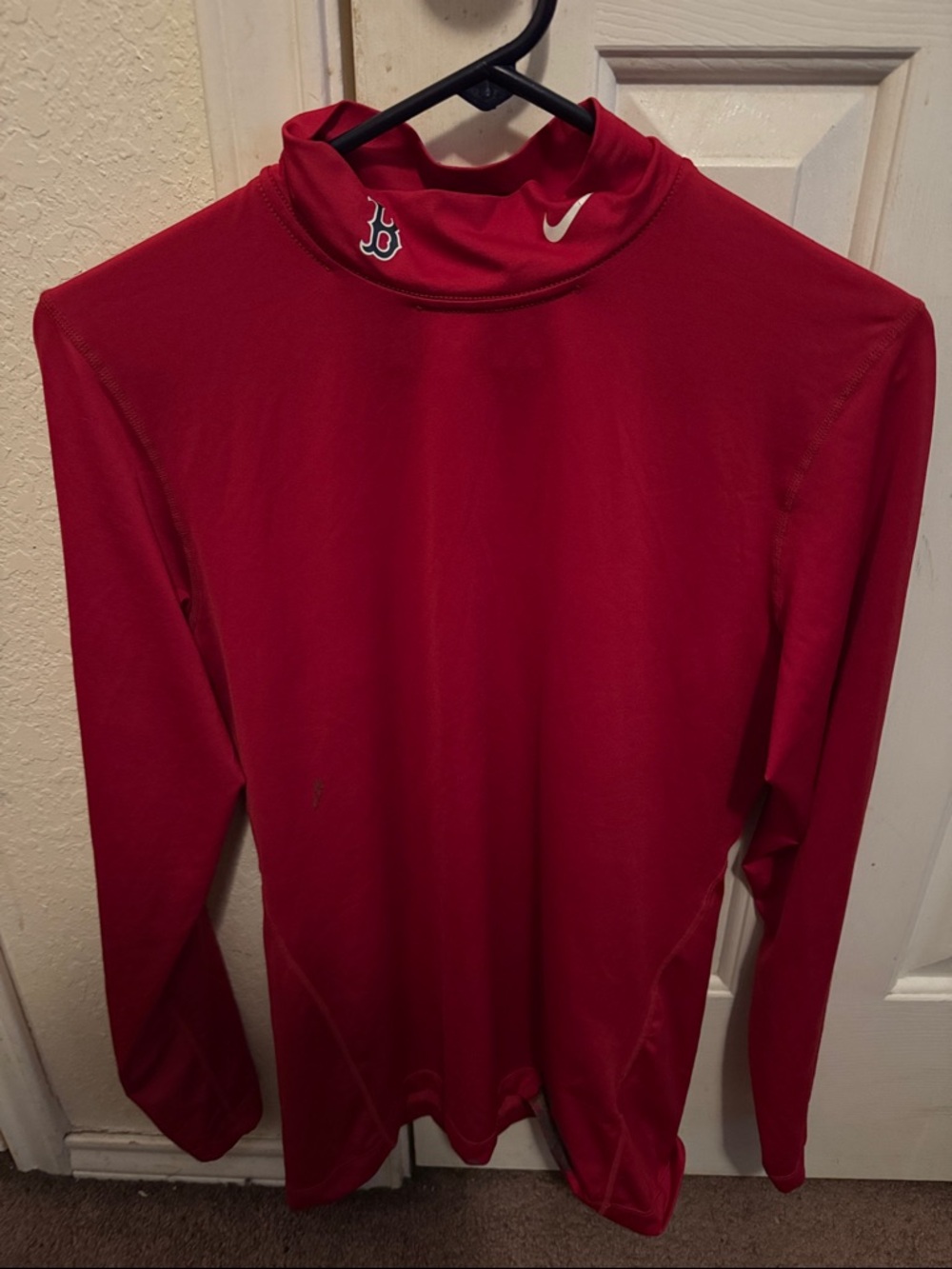 Nike Red Sox Long-Sleeve Mock Neck Performance